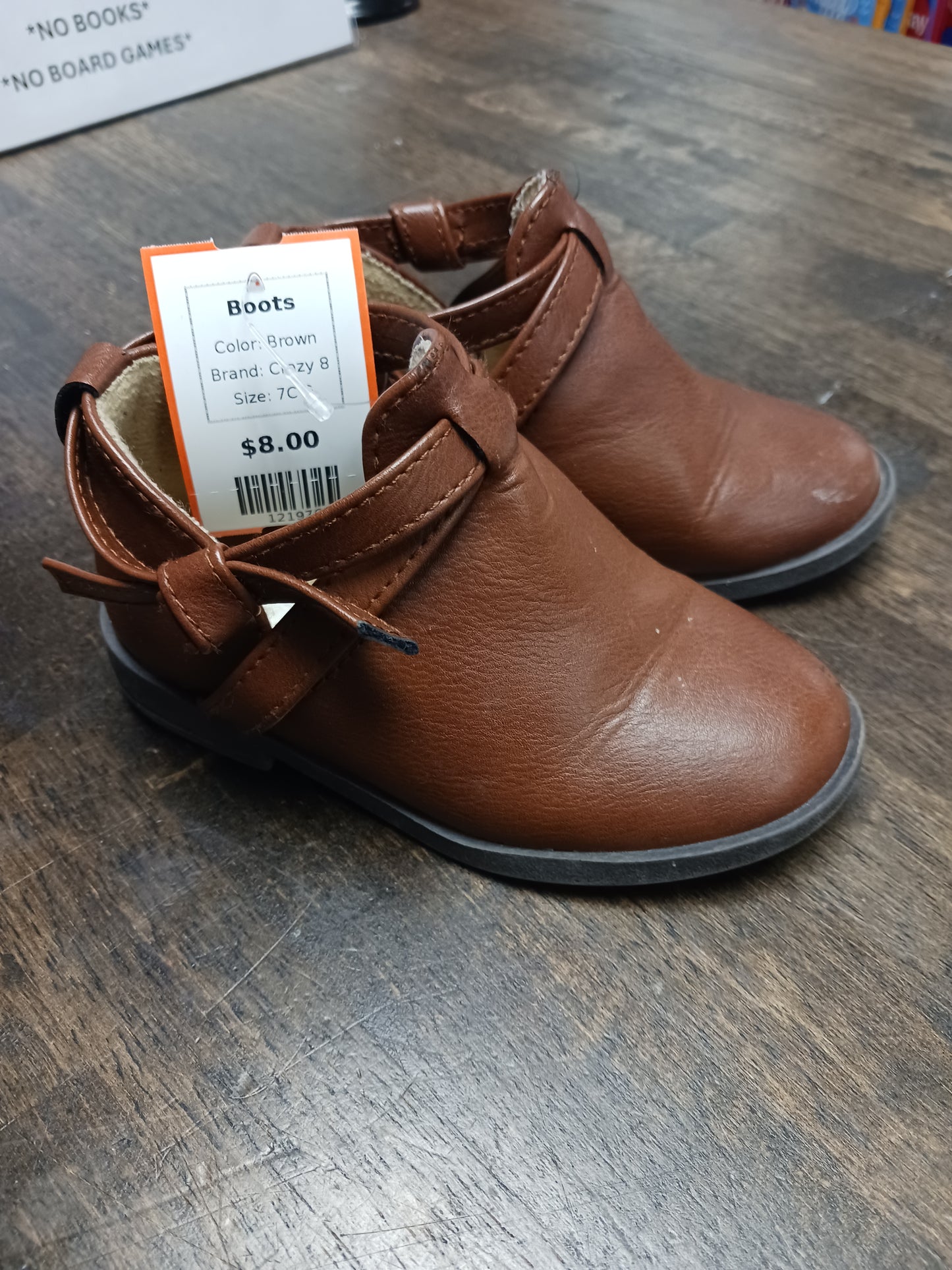 Brown Crazy 8 Boots, 7C G