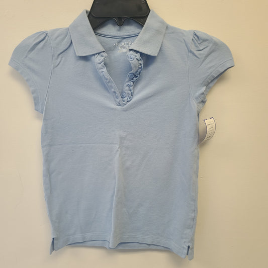 Blue Childrens Place Ruffled Polo 7/8, 7 G