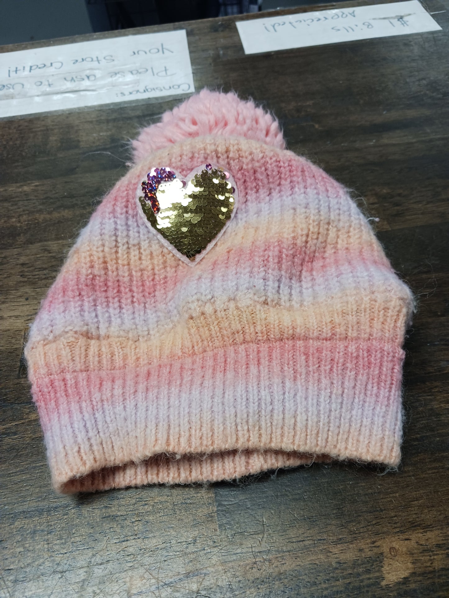 Pink/Purple/Orange  Winter Hat, OS