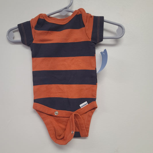Grey/Orange Gerber Onesie, NB B