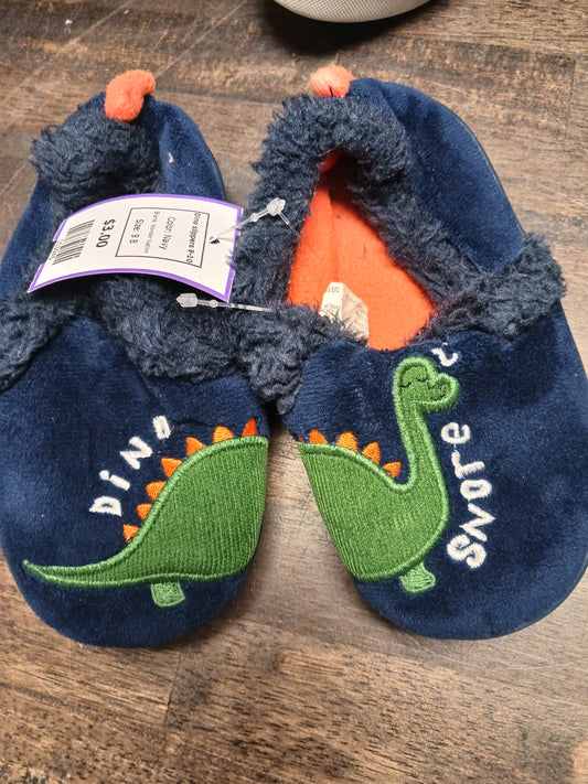 Navy Wonder Nation Dino slippers 9-10, 9 B