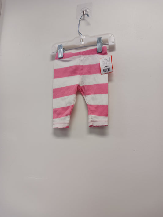 Pink/White Carters Pants, 3M G