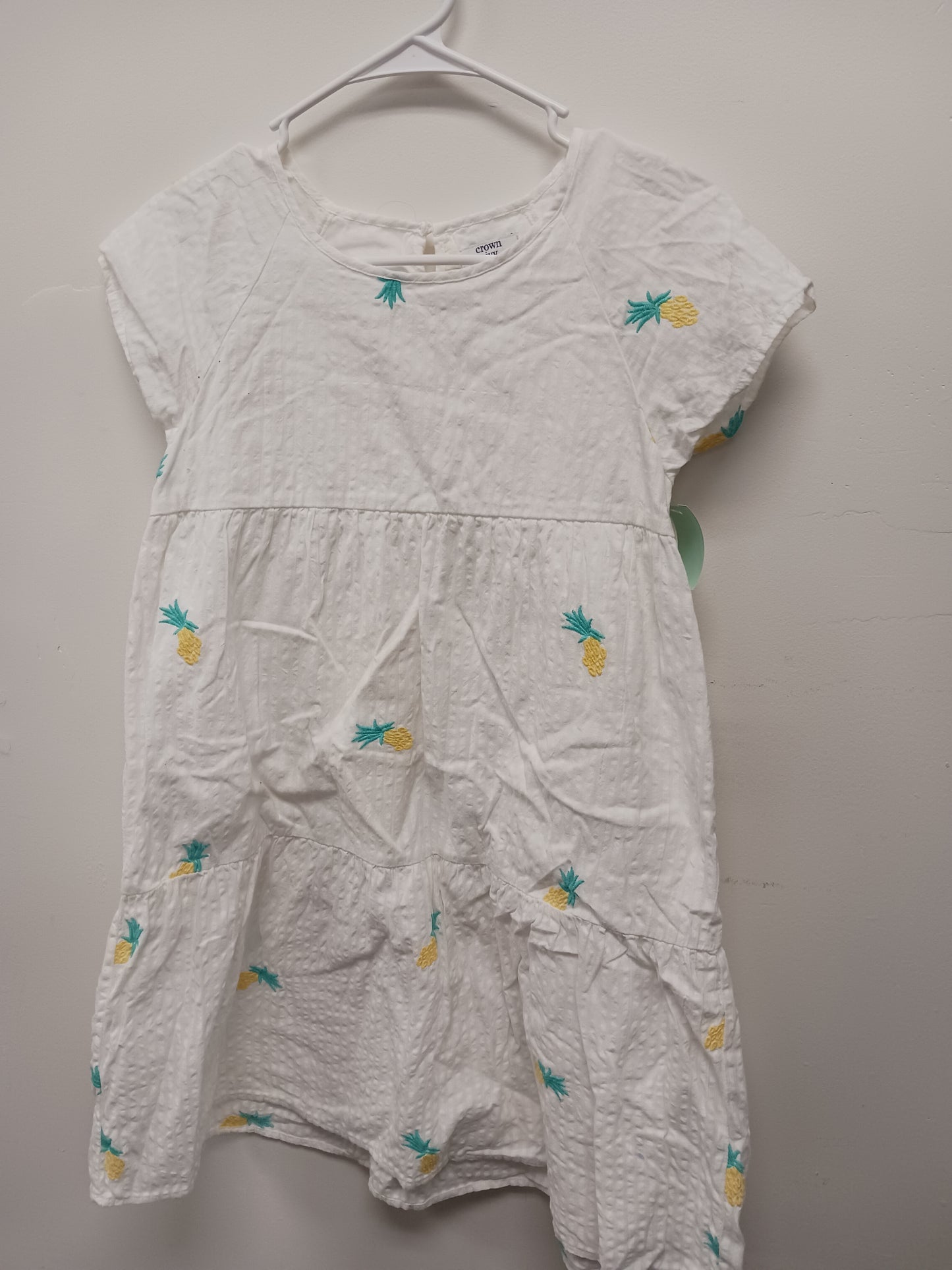 White Pineapple Crown & Ivy Kids Dress, 14 G