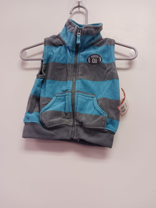 Grey/Blue Carters Vest, 6M B