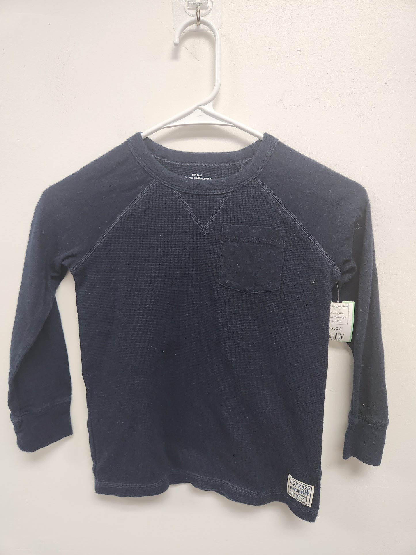 Blue OshKosh Long Sleeve Shirt, 7 B