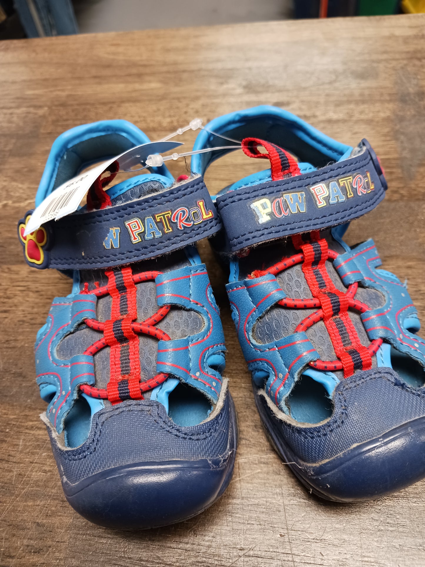 blue  Paw Patrol Sandals, 7 B
