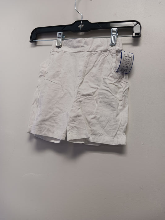 white shein Linen Shorts, 4T B
