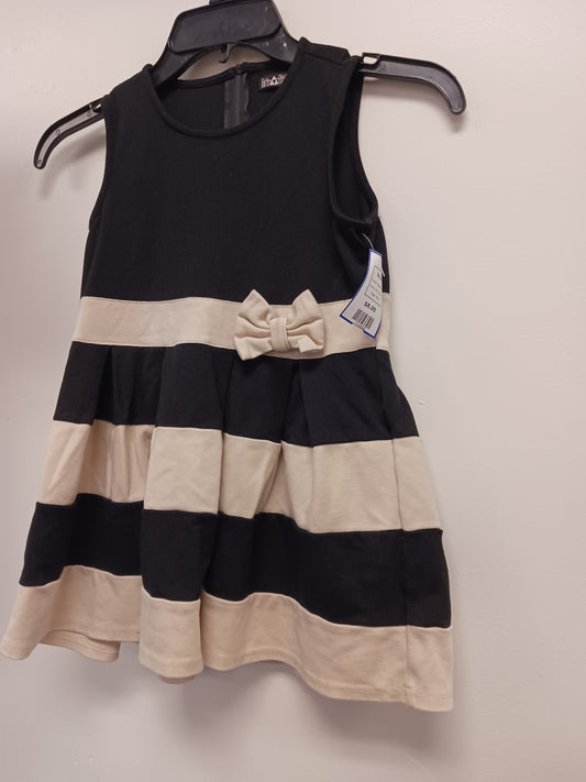 Black/Tan Girls Attitude Dress, 8 G