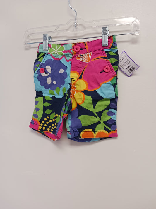 Colorful Flower Carters Shorts, 2T G