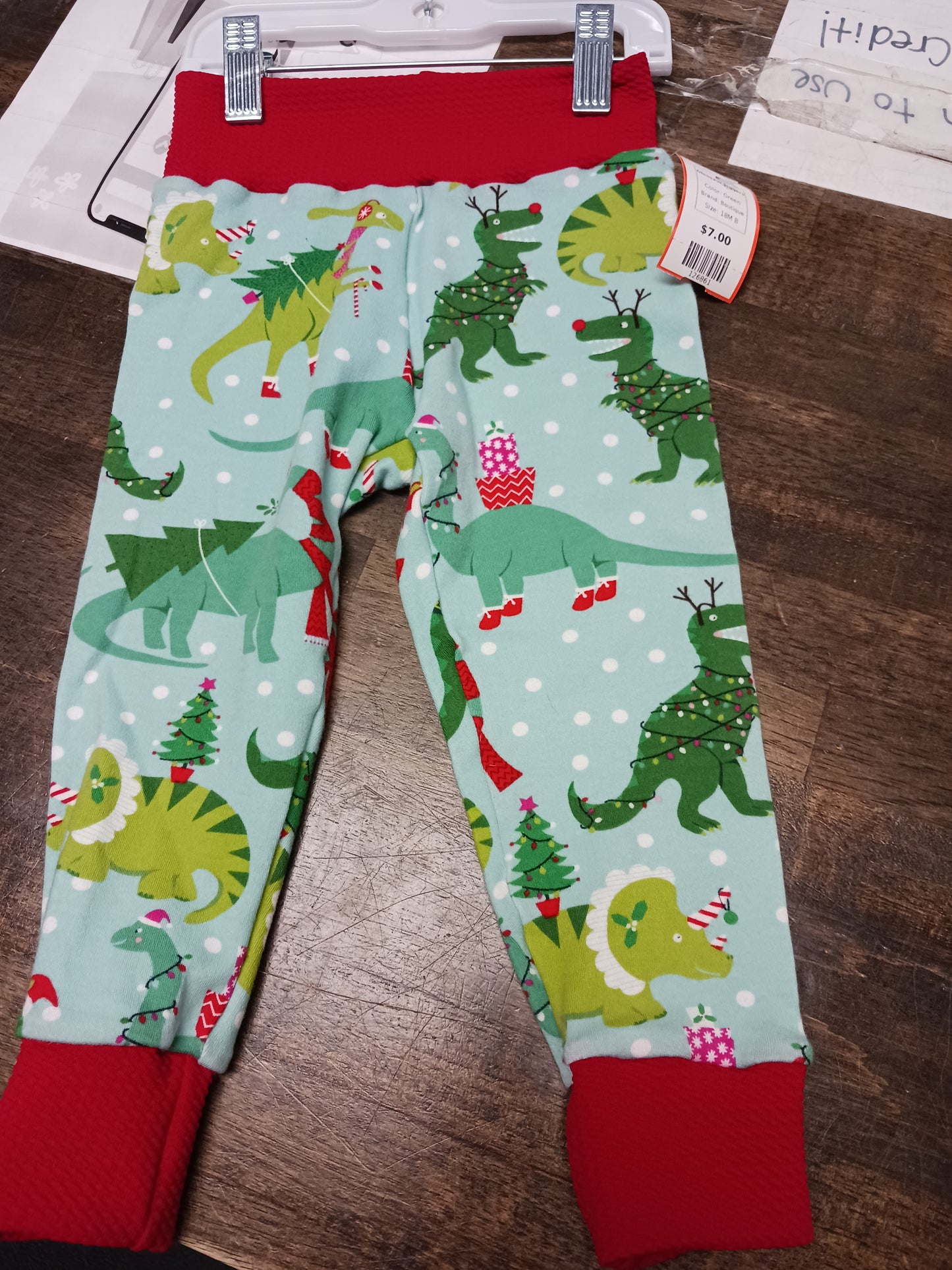 Green Boutique Dinosaur Joggers, 18M B