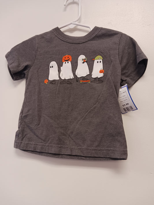 Grey Wonder Nation Halloween Shirt, 12M B
