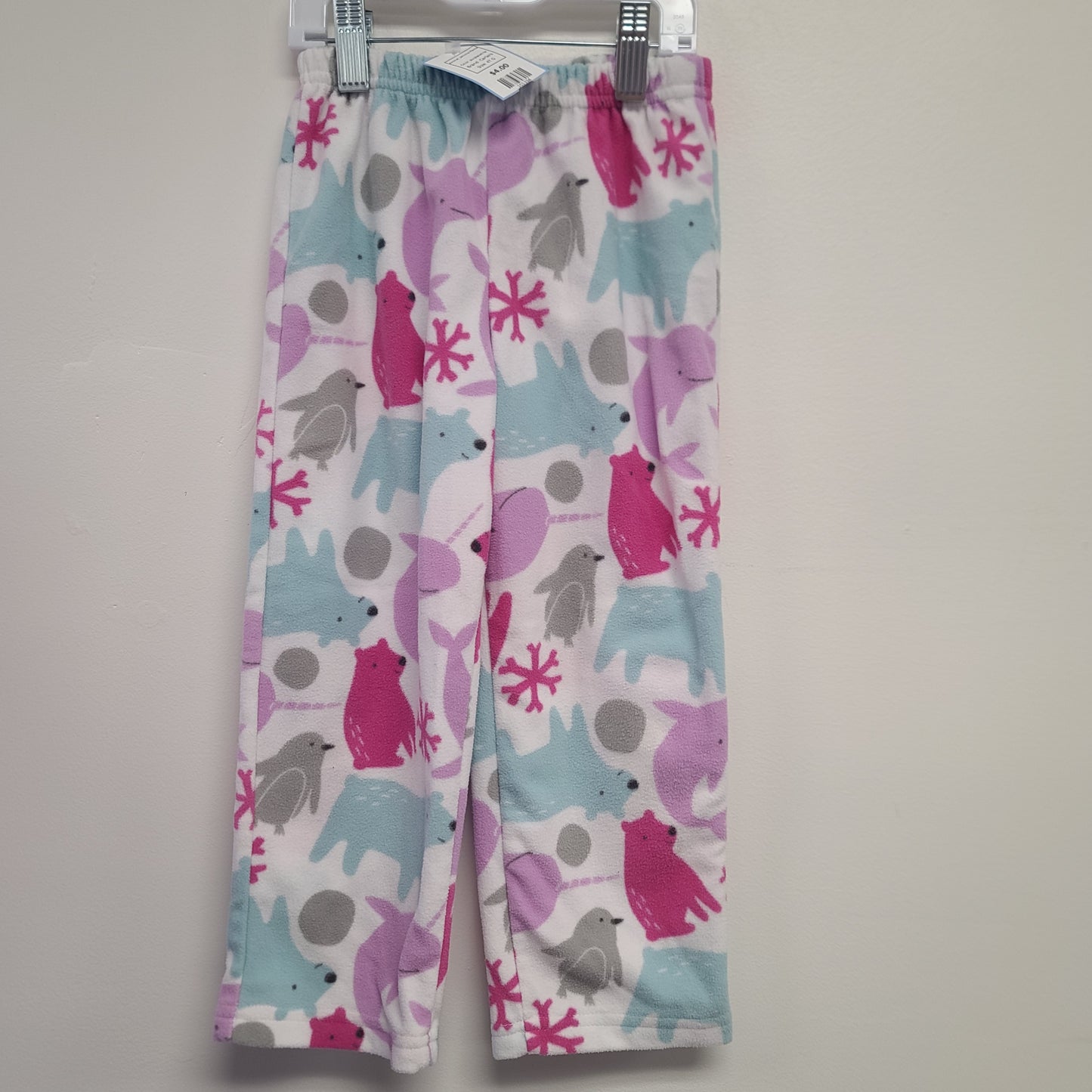 purple/white Carters Animal Jammie Pants, 4T G