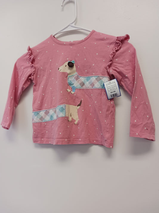 Pink Dog Little Me Longsleeve Shirt, 4T G