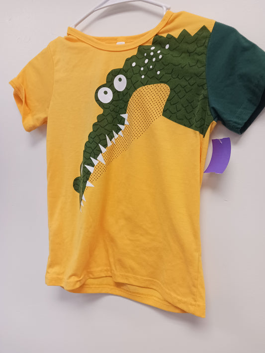 Yellow/Green Alligator Boutique Shirt, 6 B