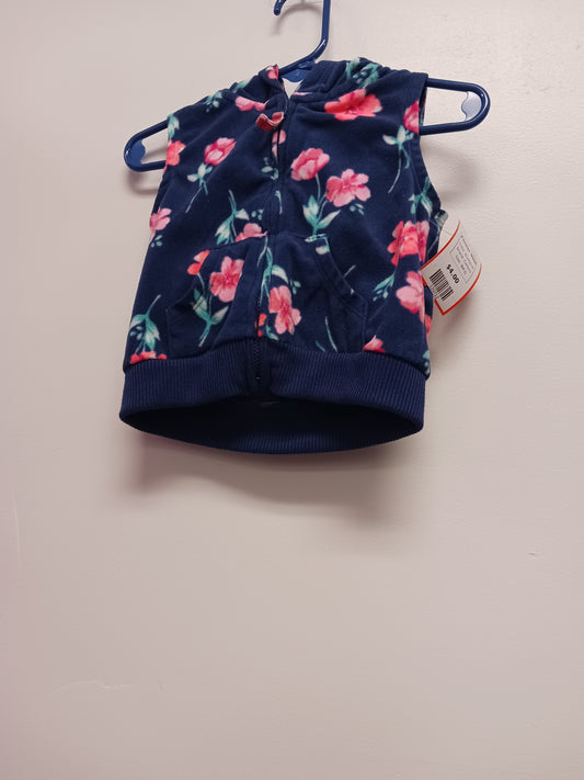 blue/pink Carters Flower Vest, 9M G