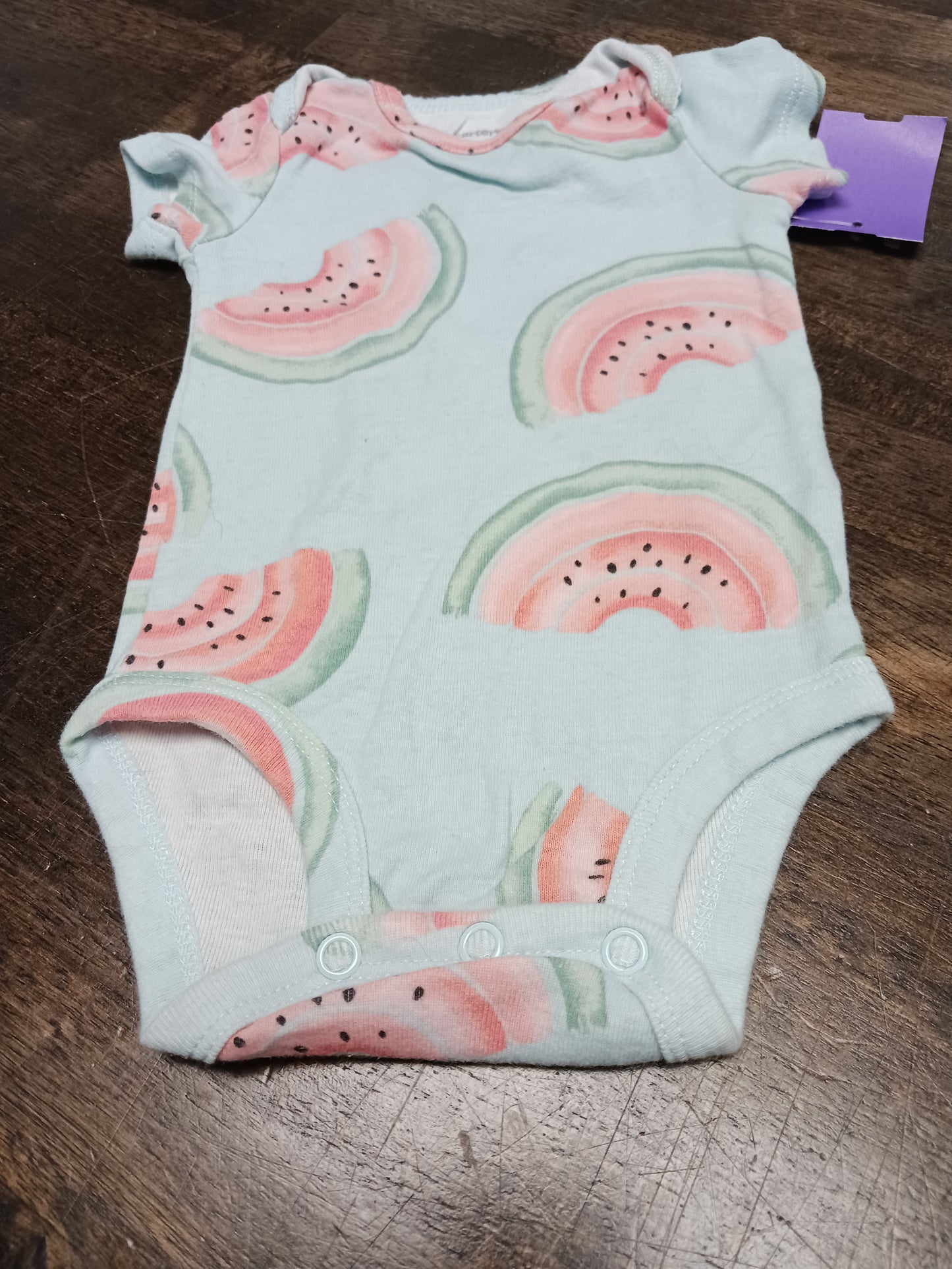 Blue Watermelon Carters Onesie, 3M G