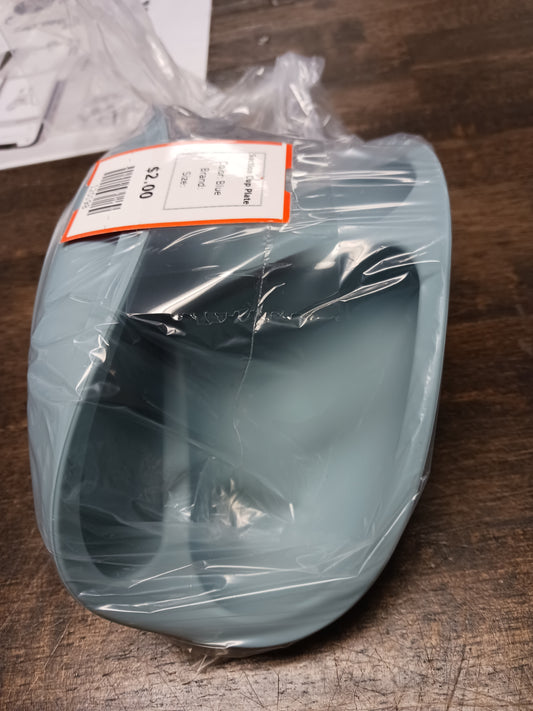 Blue  Suction Cup Plate