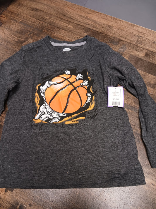 black Old Navy Long Sleeve Basketball Tshirt, 5T B