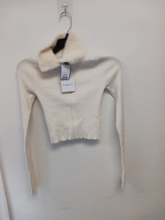 beige American Eagle Zip up sweater, 7 G