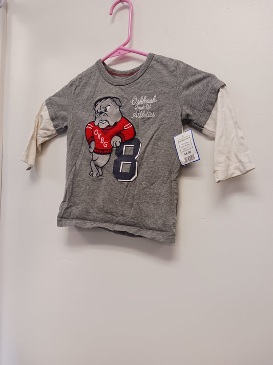 grey OshKosh Dog long sleeve, 2T B