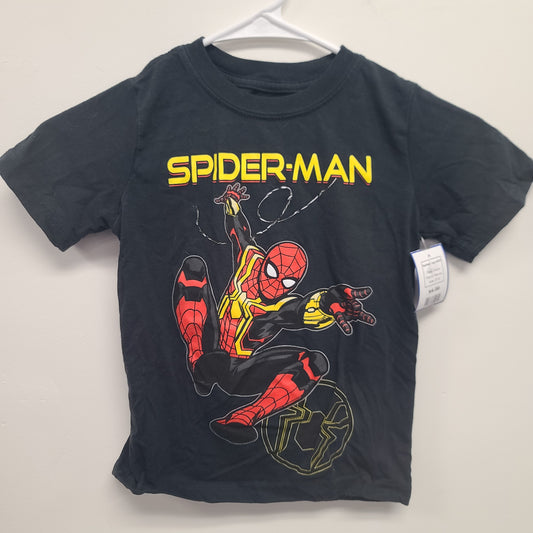 Black Marvel Spiderman shirt, 5T B