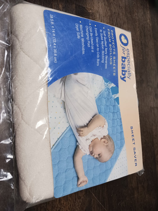 white Especially For Baby Sheet Saver