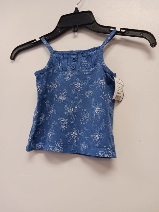 Blue/White Flower Faded Glory Tank Top, 3T G
