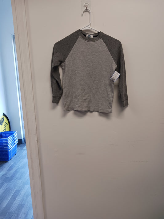 grey Old Navy Long Sleeve Ribbed Tshirt 6/7, 6 B