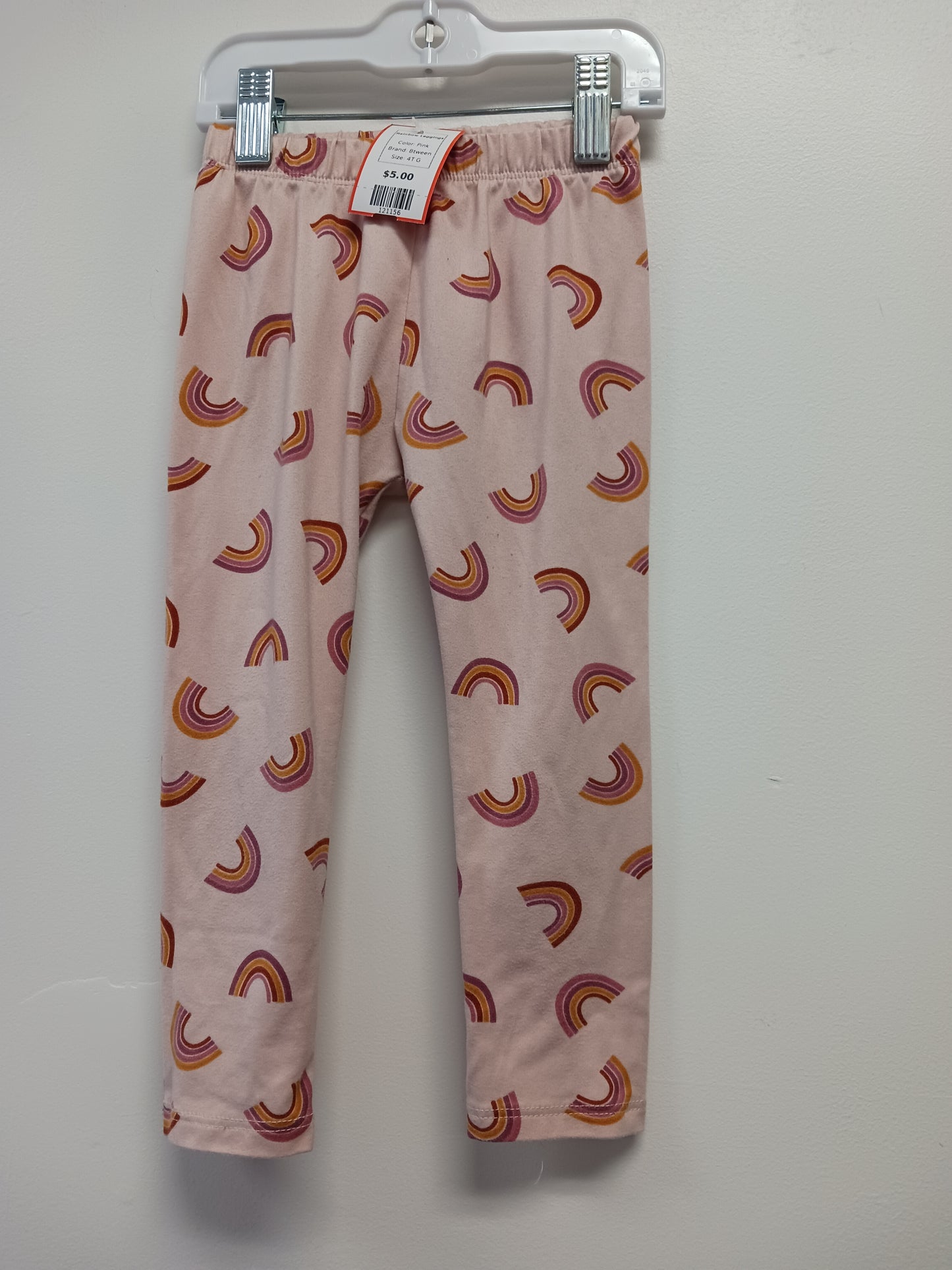 Pink Btween Rainbow Leggings, 4T G