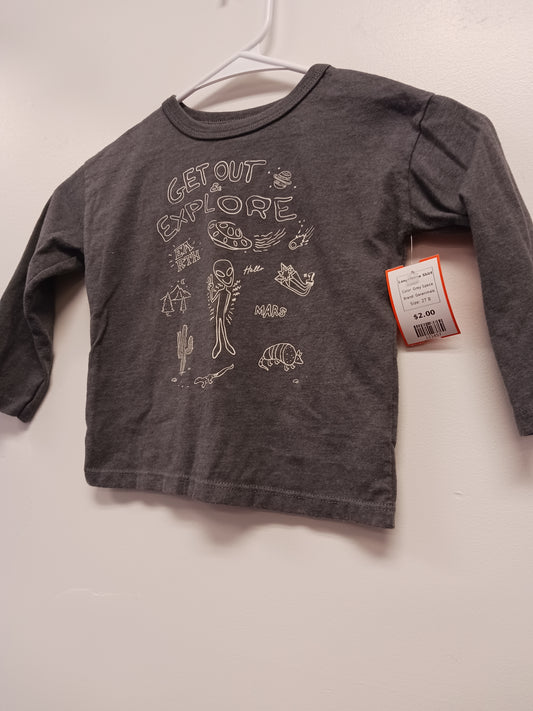 Grey Space Garanimals Longsleeve Shirt, 2T B