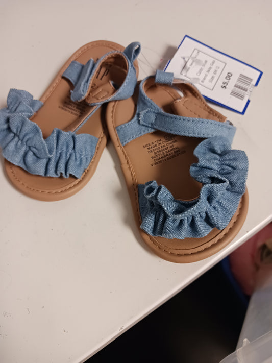 blue Baby Gap Denim Sandals 6-12M, 6M G
