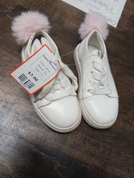 white Sip Rabbit Sneakers, 7 G