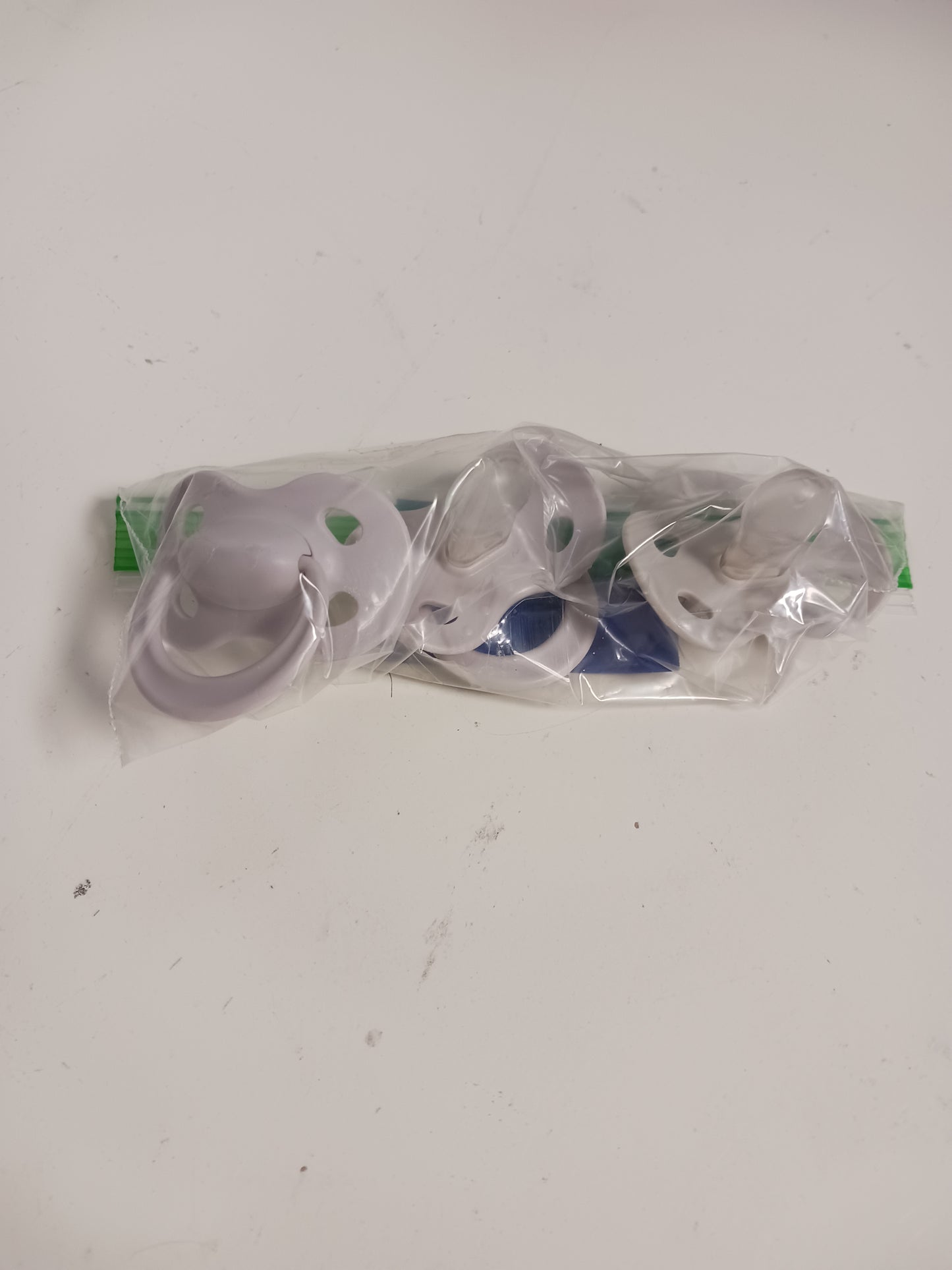 white  Bag of 3 Pacifers
