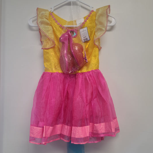 Yellow/Pink Fancy Nancy Costume Dress W/Shoes, 4T G