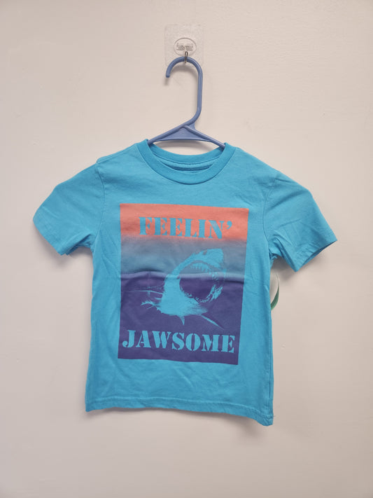 Blue Wonder Nation Shark Tshirt, 4/5 B