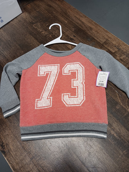 Orange/Grey Cherokee Longsleeve Shirt, 3T B