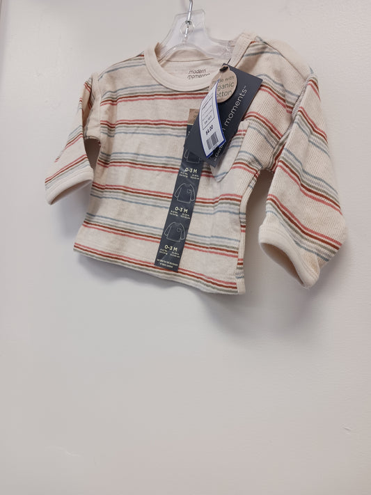 Tan/Blue/Pink/Green Modern Moments Longsleeve Shirt, NB B