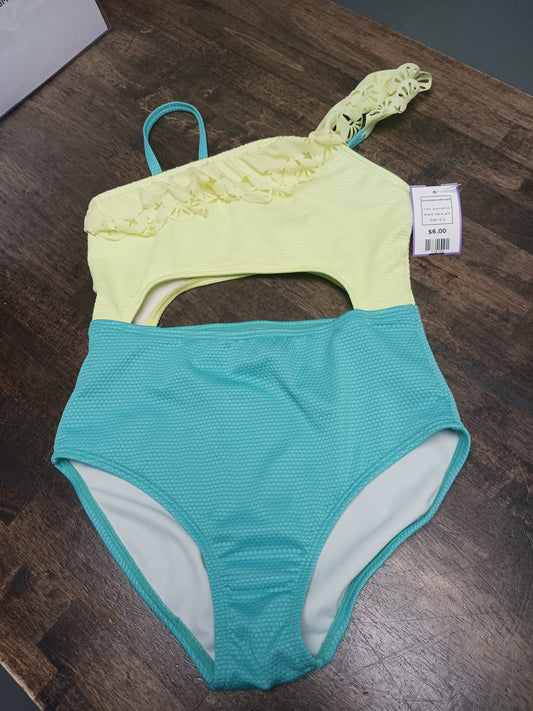 green/yellow Cat & Jack One piece swim suit, 8 G