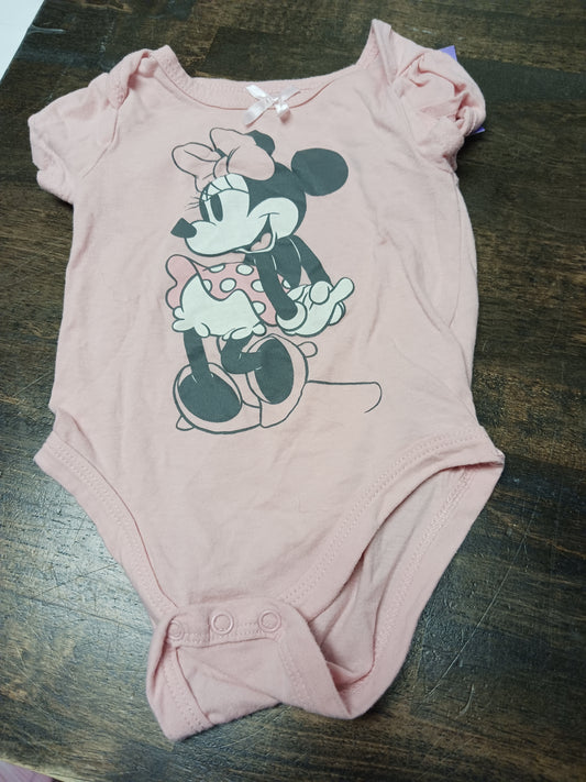 Pink Minnie Onesie, 6M G
