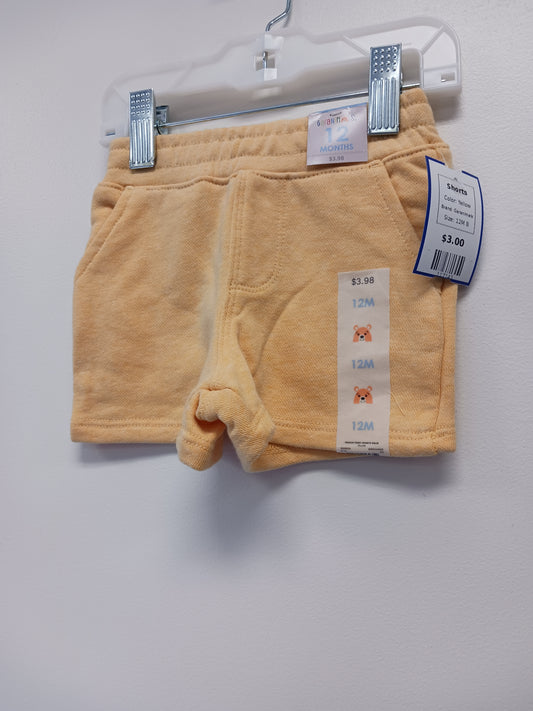 Yellow Garanimals Shorts, 12M B