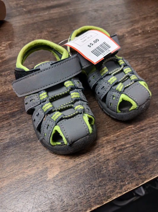 Grey/Green  Sandals, 5C B
