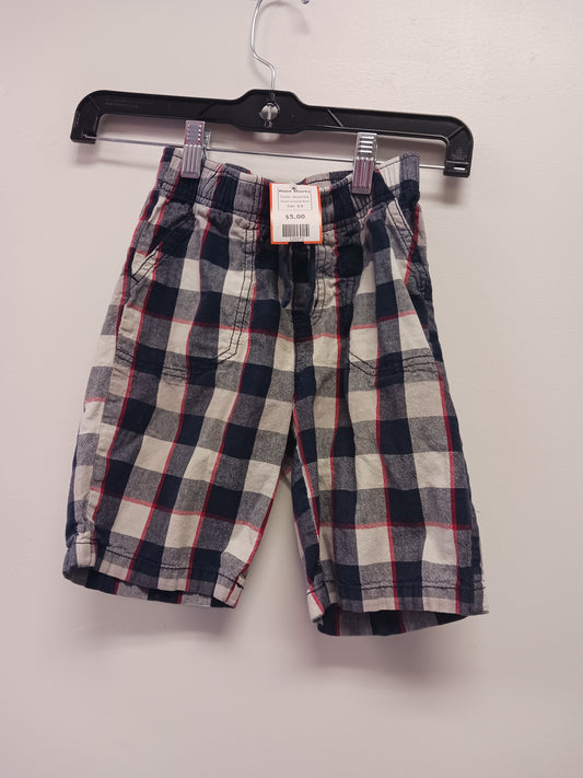 blue/red Jumping Bean Plaid Shorts, 6 B