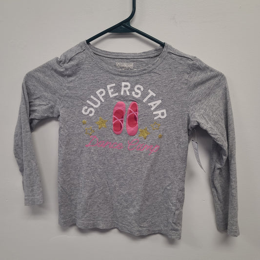 Grey Dance OshKosh Longsleeve Shirt, 5T G