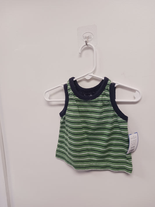 green stripe Steve & Barry Striped Tank Top 6/9m, 6M B