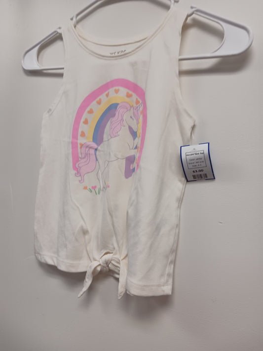 white 365 kids Unicorn Tank Top, 6 G