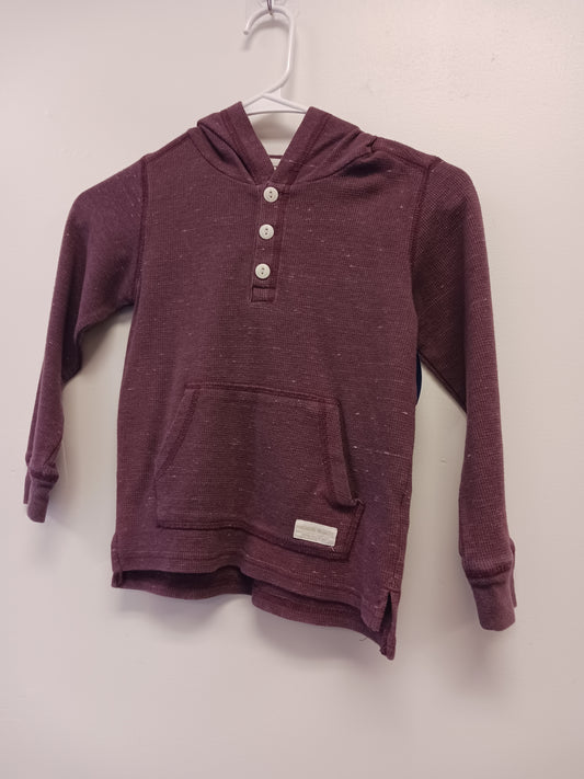 Burgandy Carters Hooded Longsleeve Shirt, 4T B