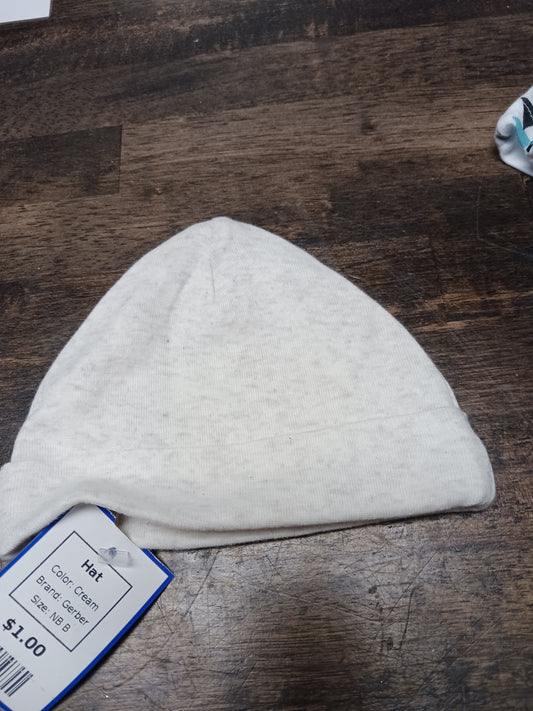 Cream Gerber Hat, NB B