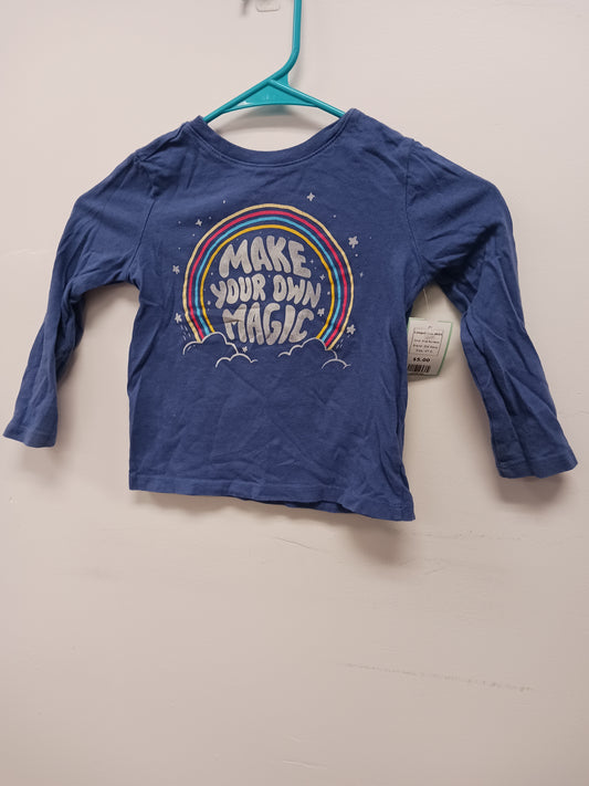 Blue Rainbow Old Navy Longsleeve Shirt, 4T G