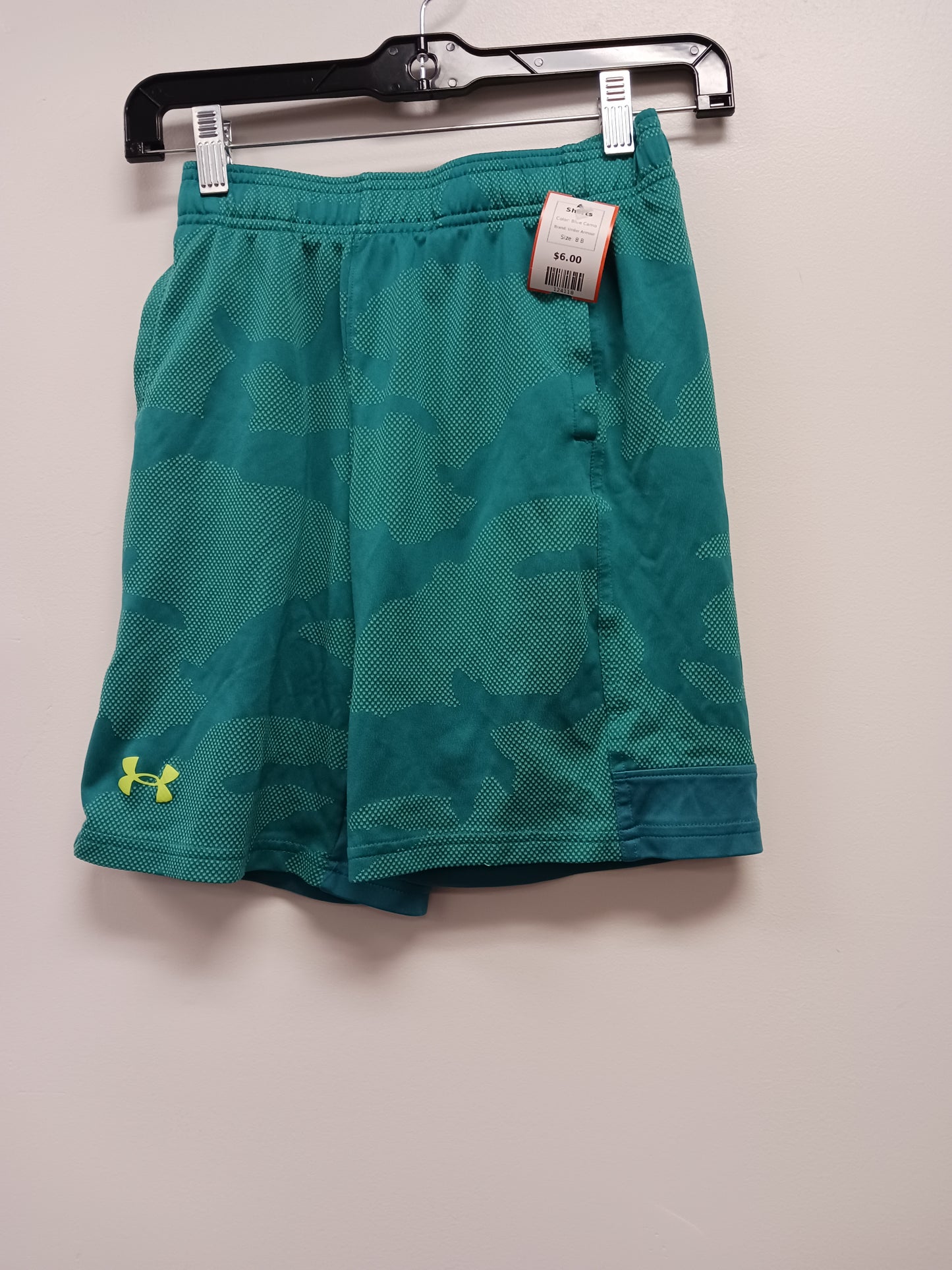 Blue Camo Under Armour Shorts, 8 B