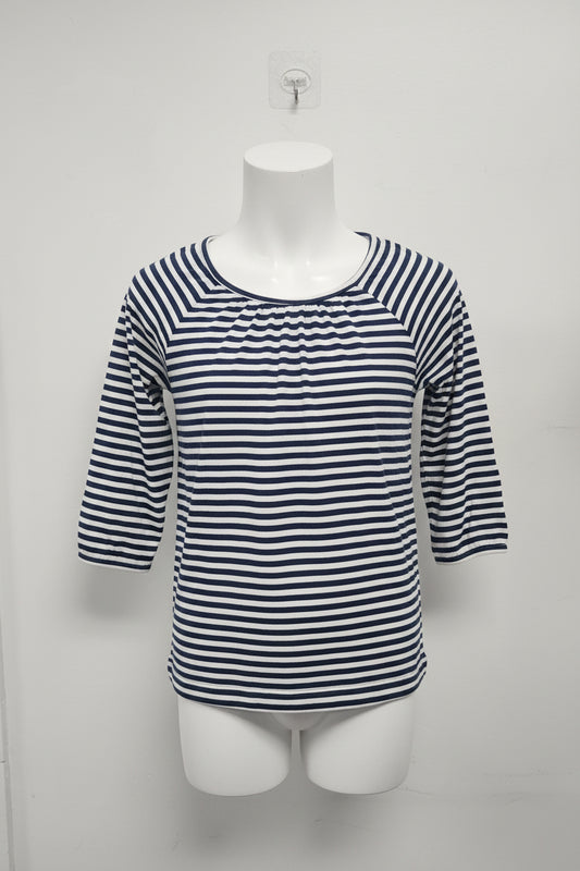 Navy/White Striped Old Navy Longsleeve Shirt, 14 G